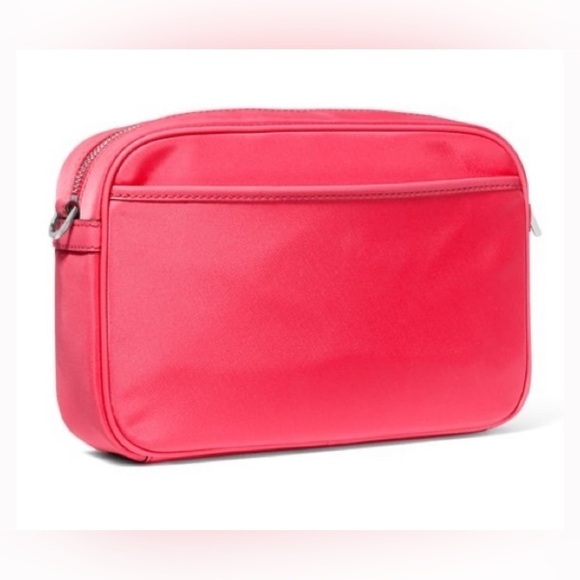 Michael Kors Geranium Jet Set Nylon Charm Large East West Crossbody Bag - Picture 2 of 5